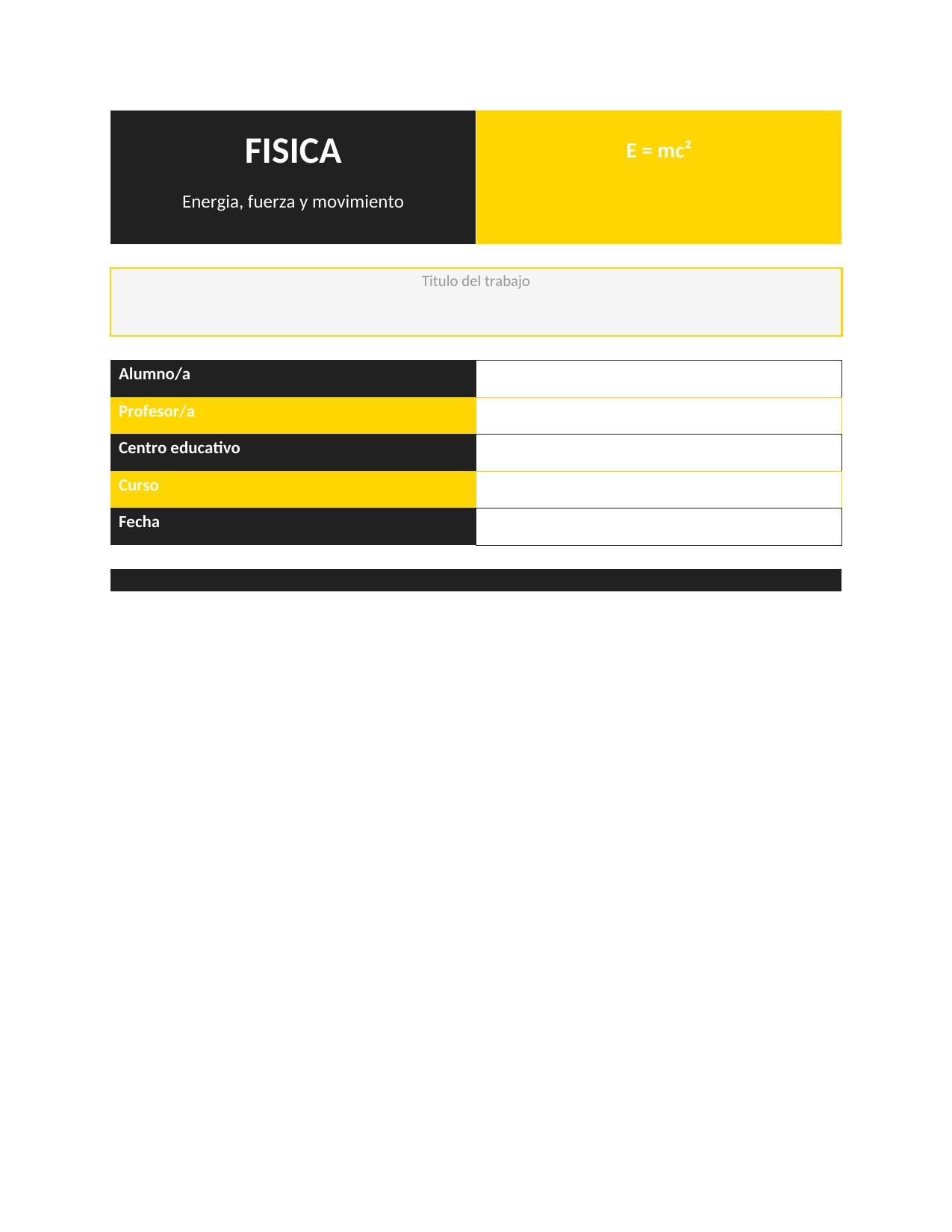 Portada Portada de Física — Creativa