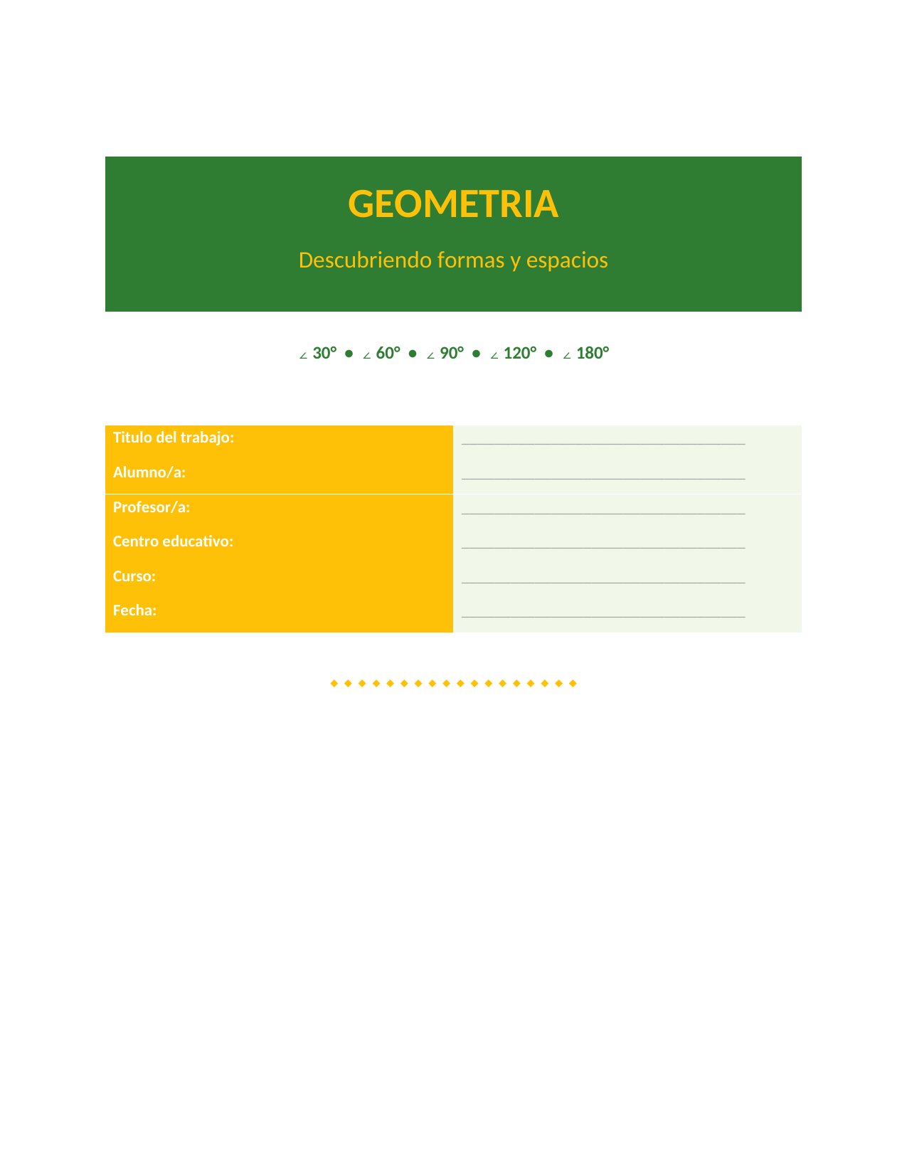 Portada Portada de Geometría — Creativa