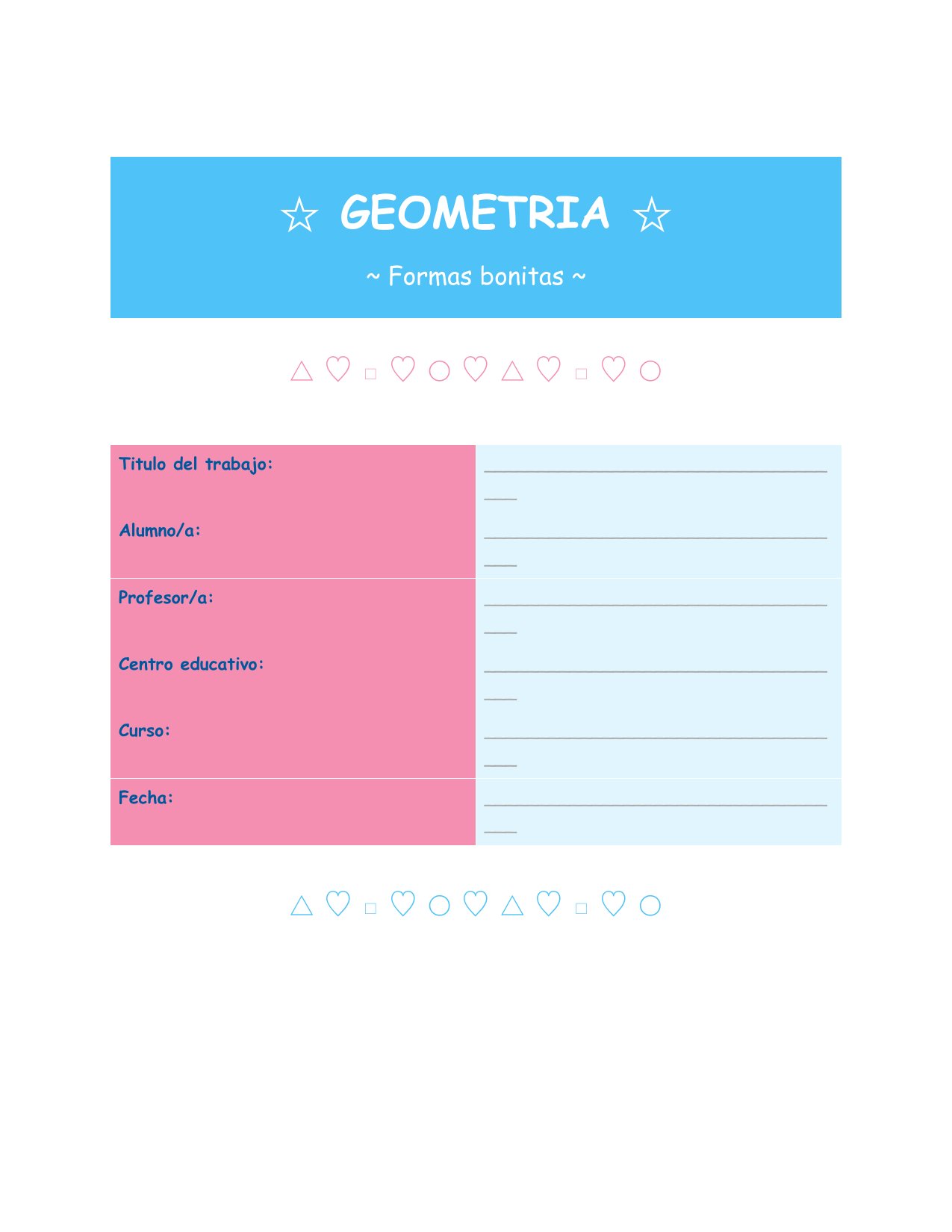 Portada Portada de Geometría — Kawaii