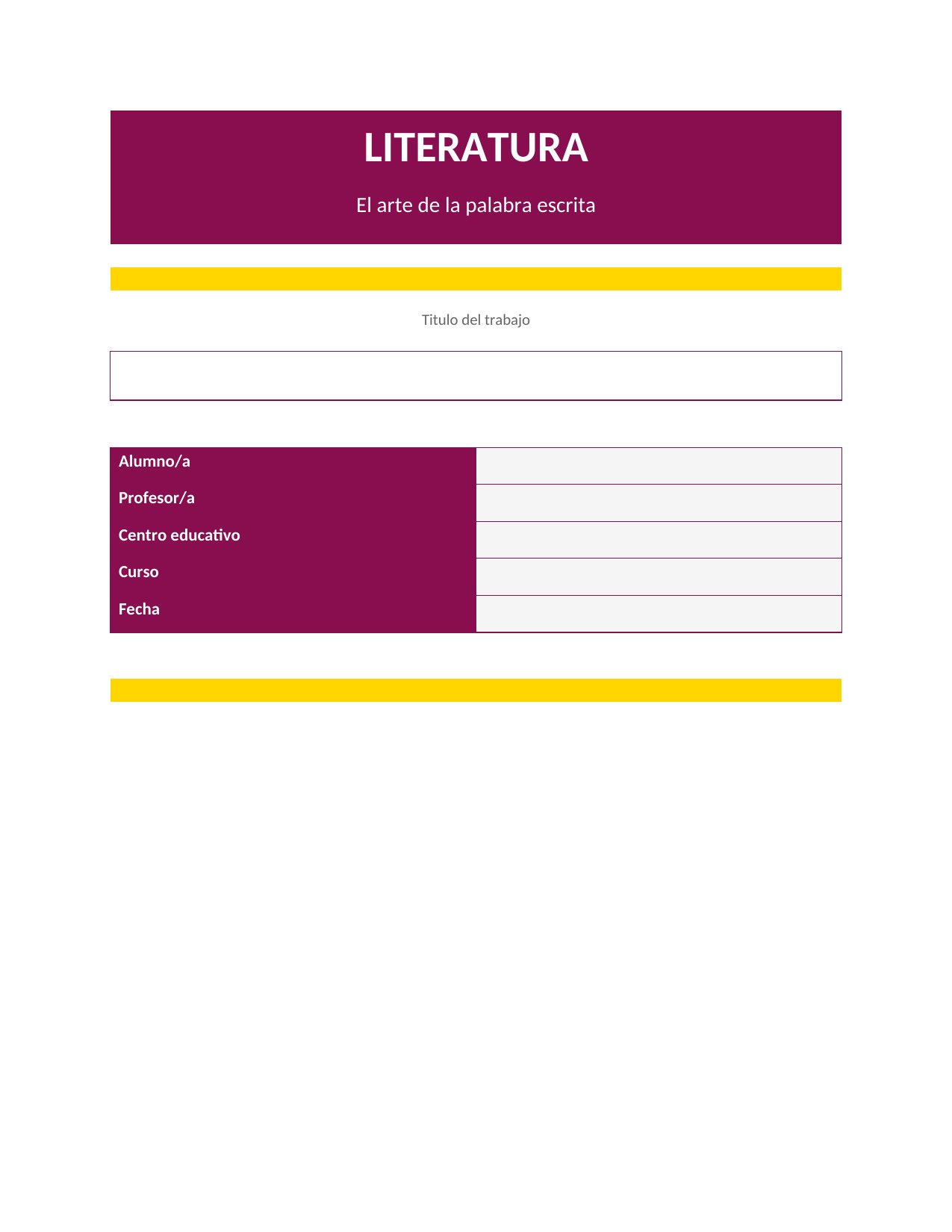 Portada Portada de Literatura — Formal