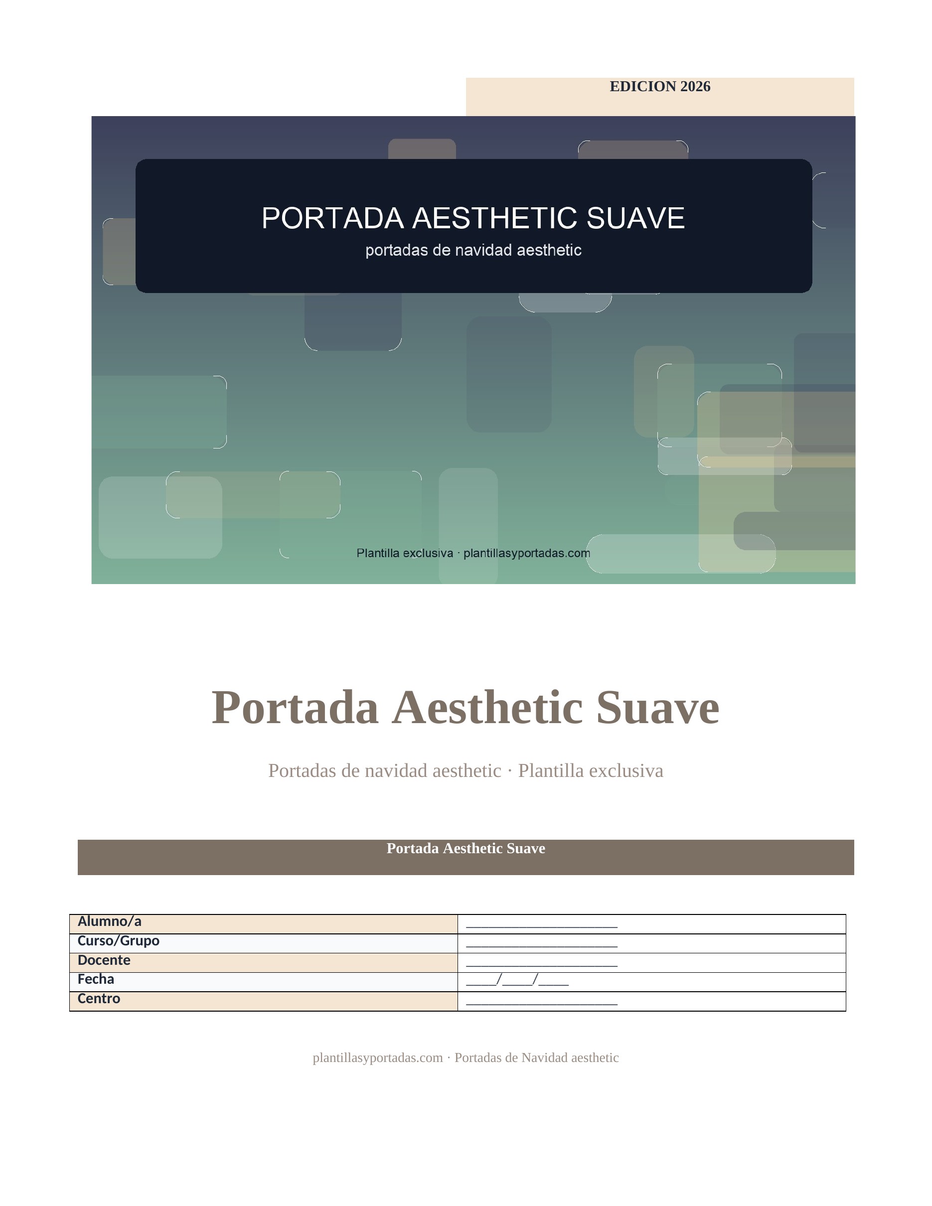 Portadas de Navidad aesthetic Portada Aesthetic Suave