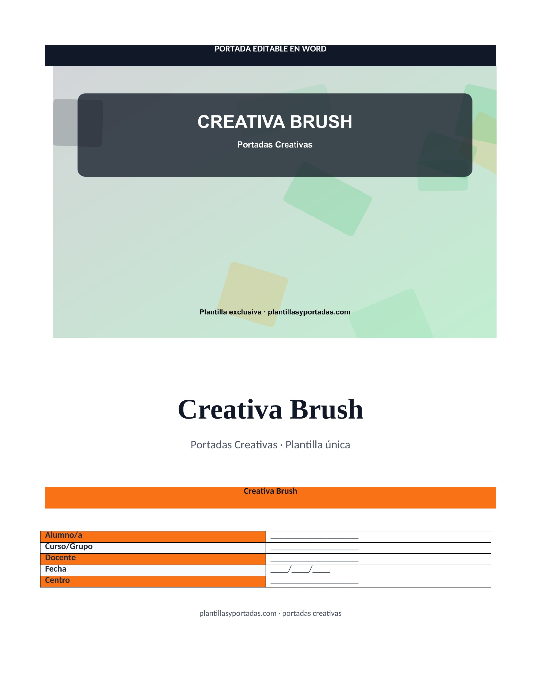 portadas creativas Creativa Brush