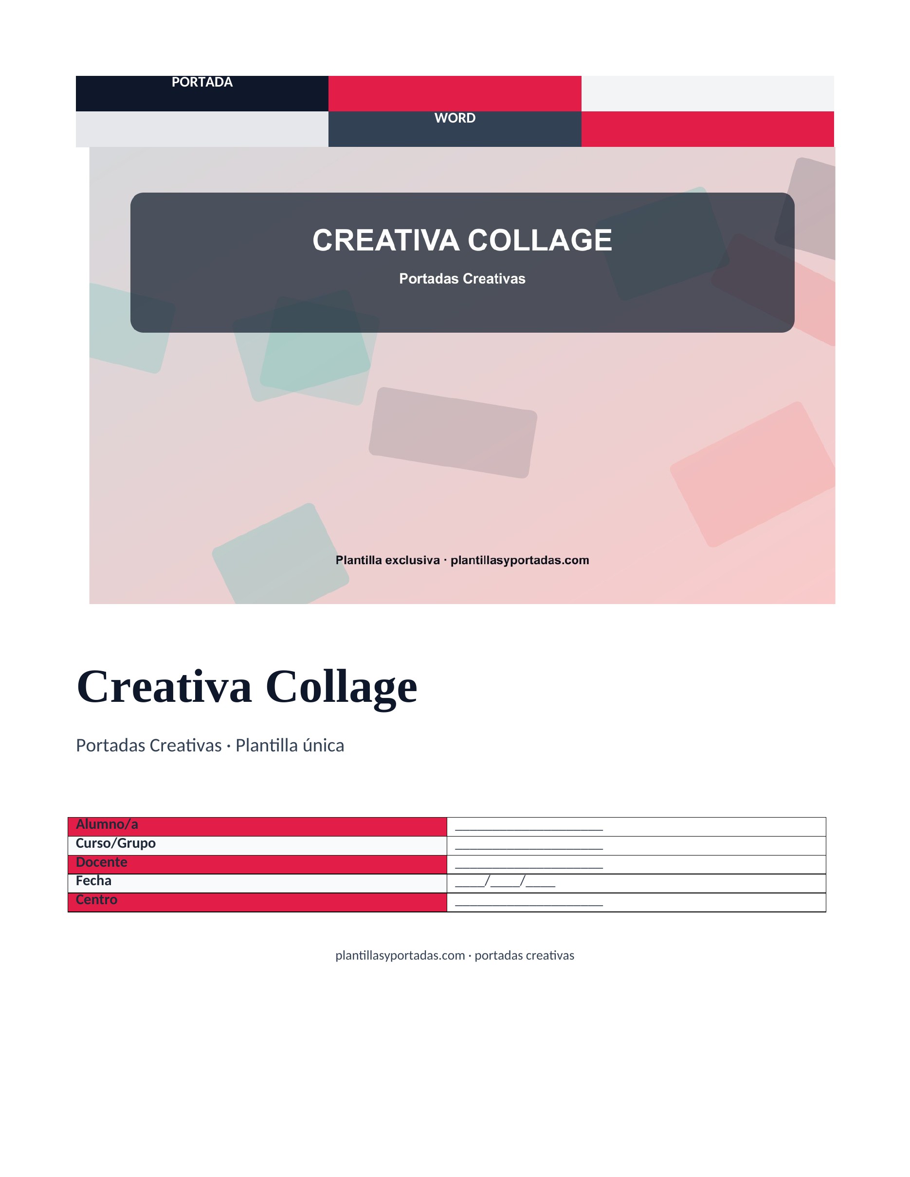 portadas creativas Creativa Collage