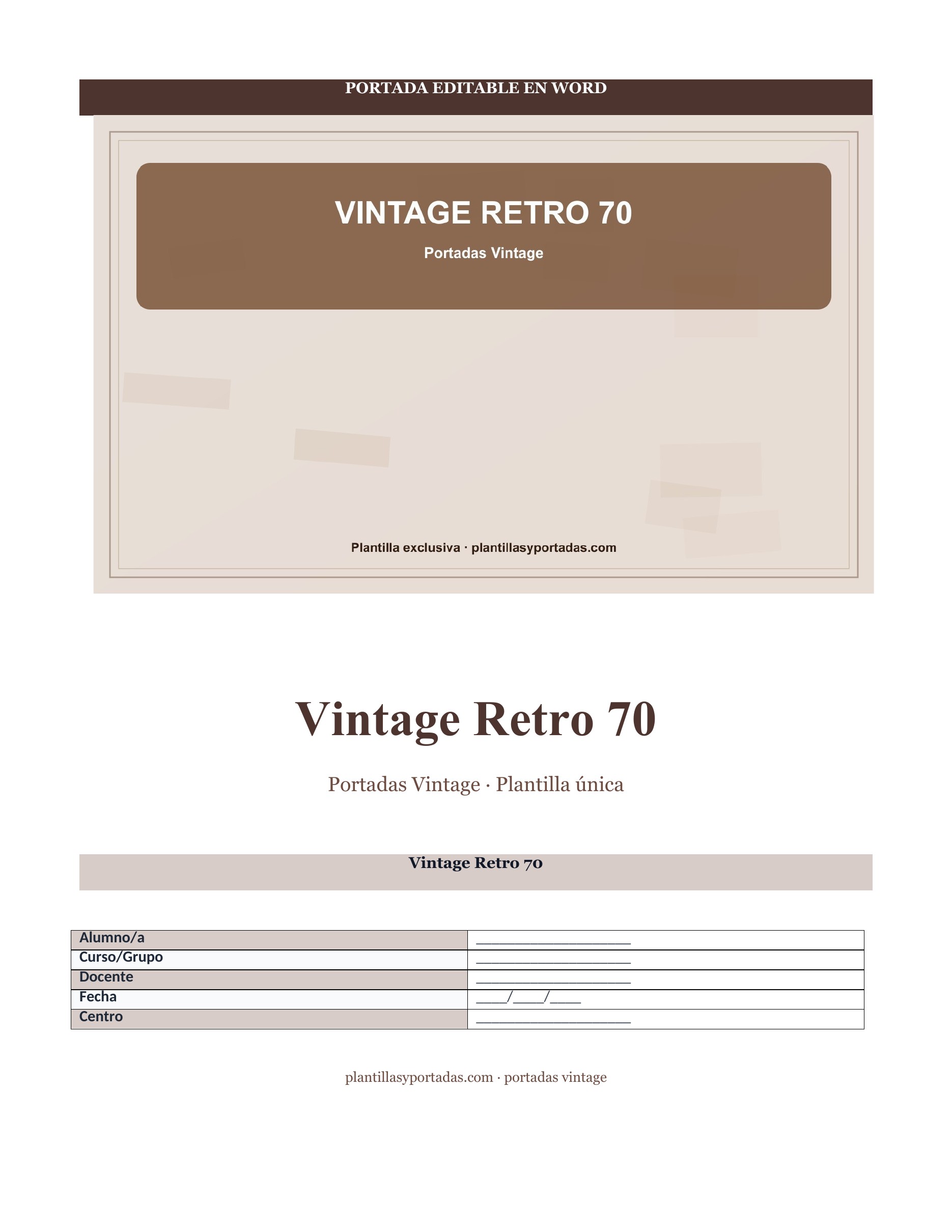 portadas vintage Vintage Retro 70
