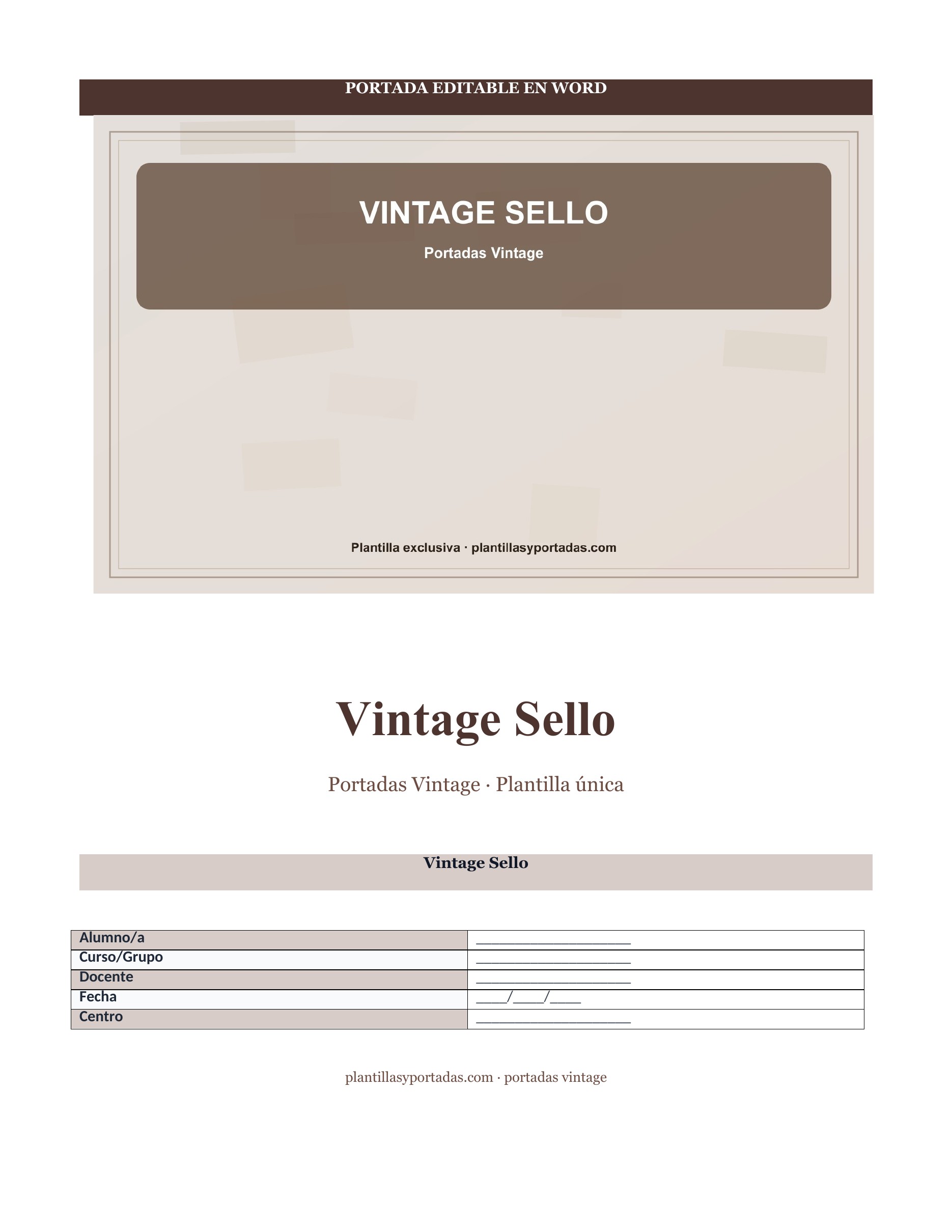 portadas vintage Vintage Sello