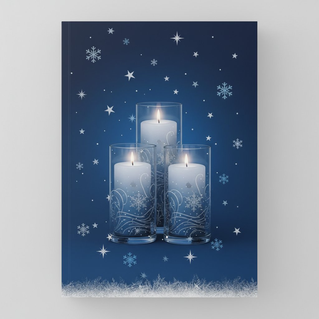 Velas de Invierno con Estrellas