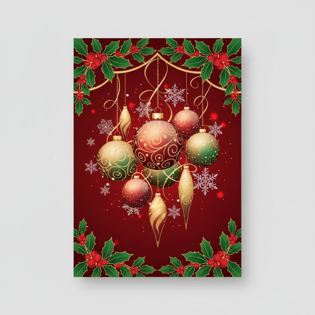 Diseño Clásico Rojo y Verde