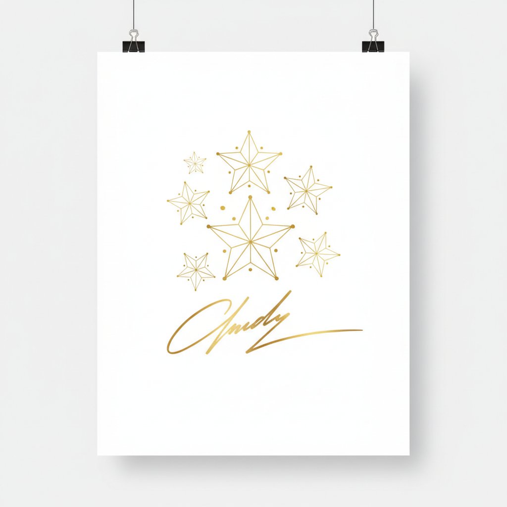 Estilo Minimalista Blanco y Dorado