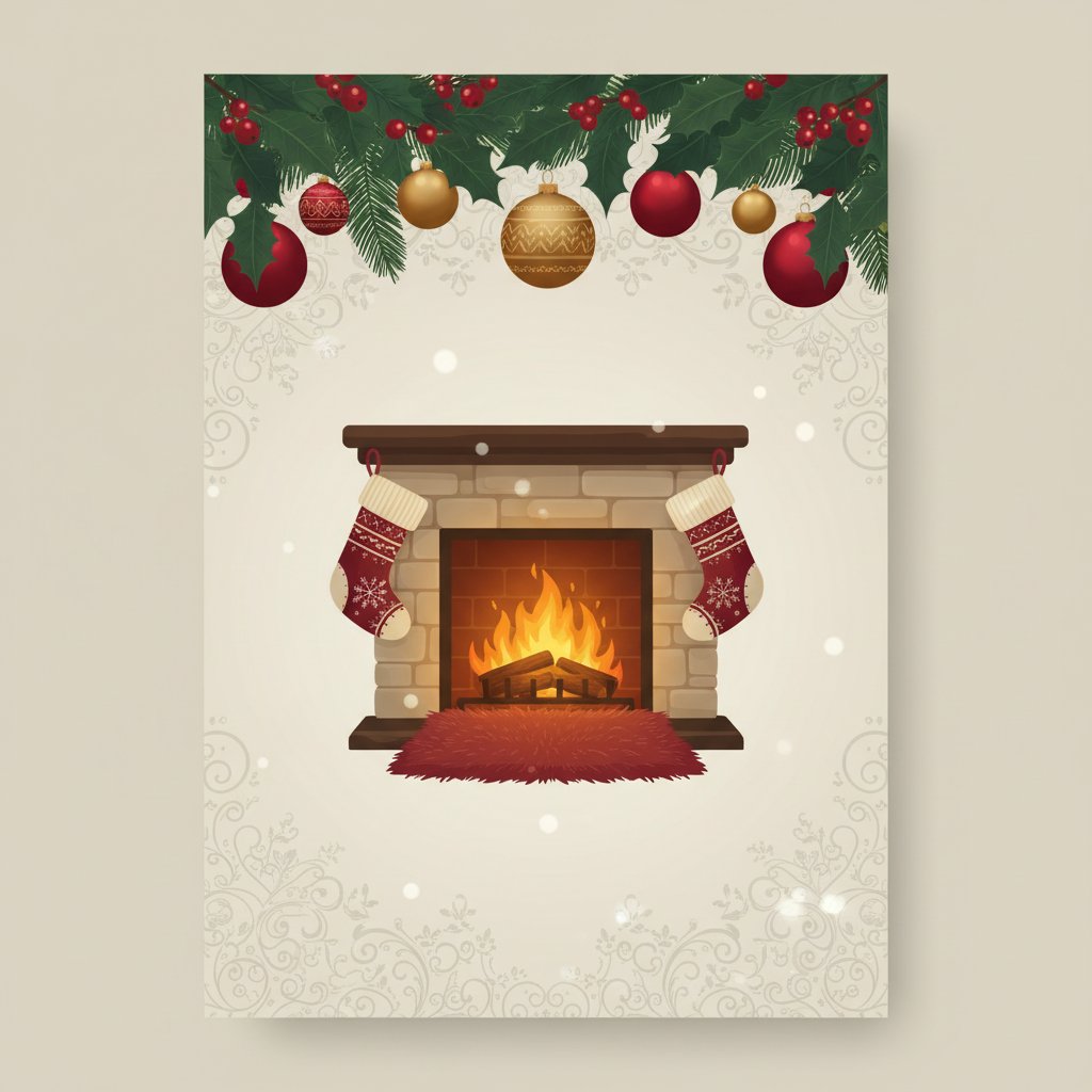 Plantilla Clásica de Navidad