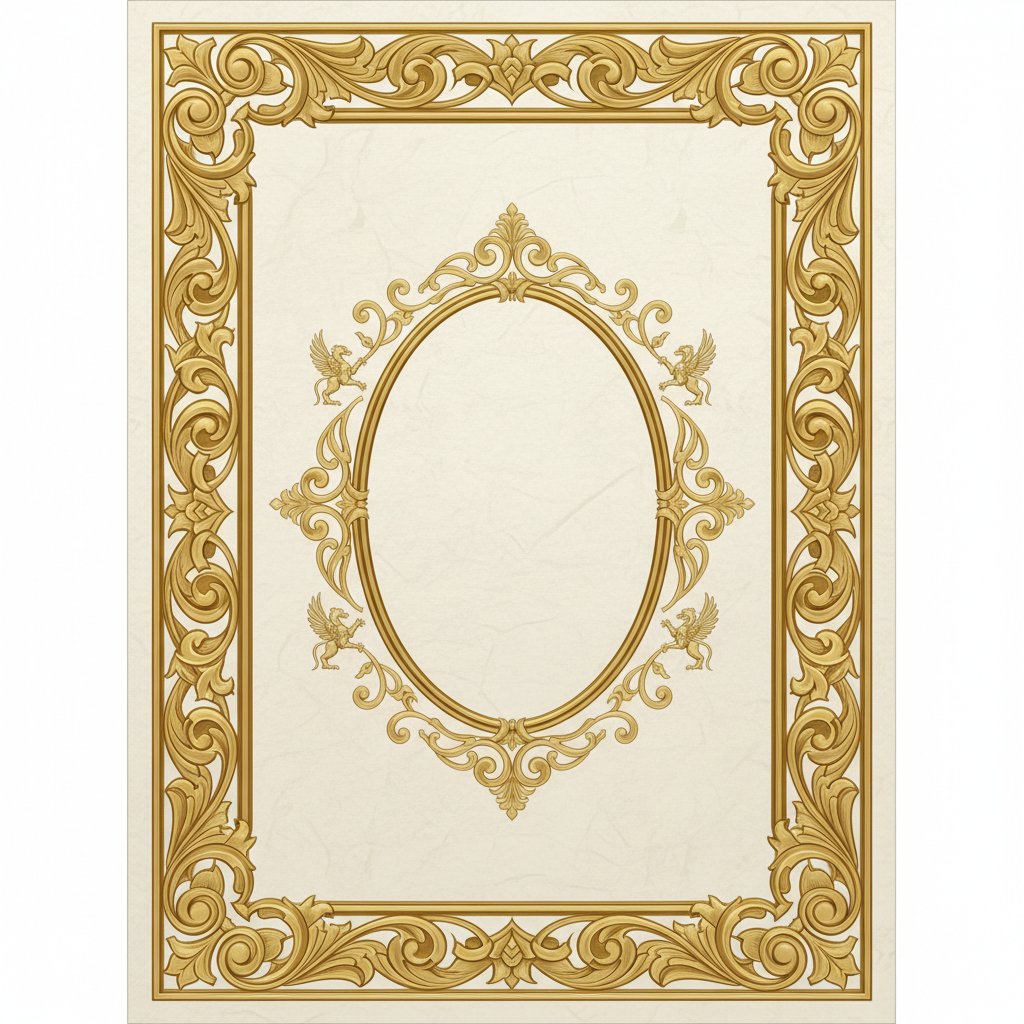 Estilo Clásico con Detalles Dorados