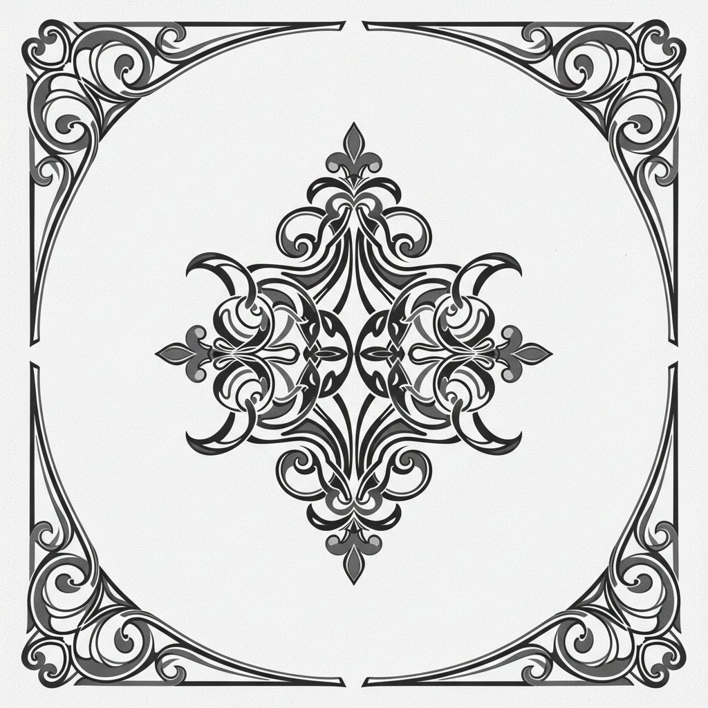 Plantilla Clásica en Blanco y Negro