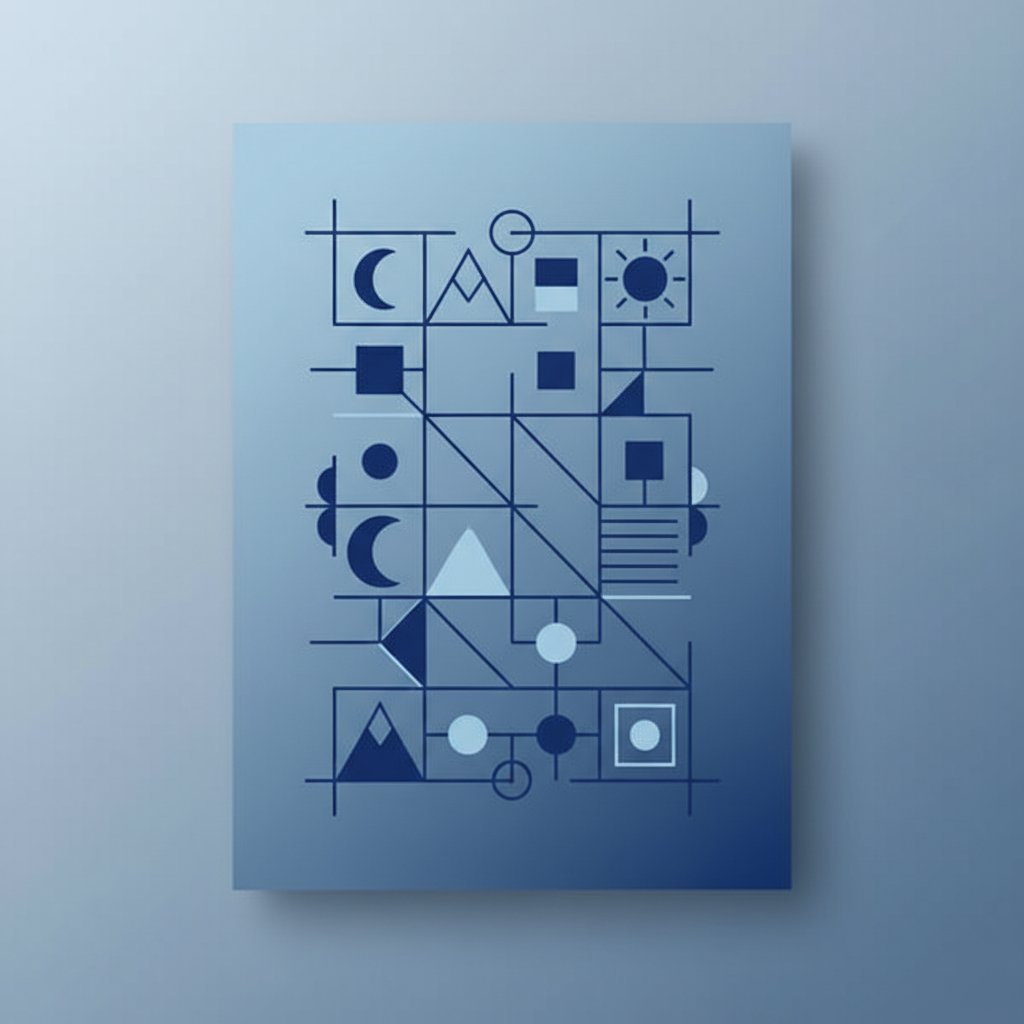 Diseño Minimalista Azul