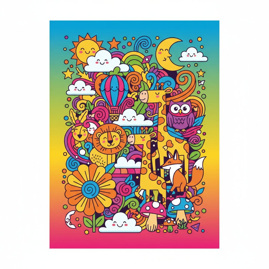 Calendario Colorido Infantil