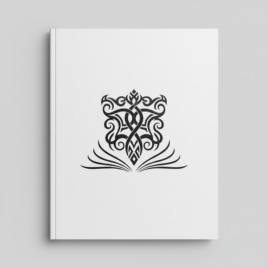 Portada Clásica en Blanco y Negro