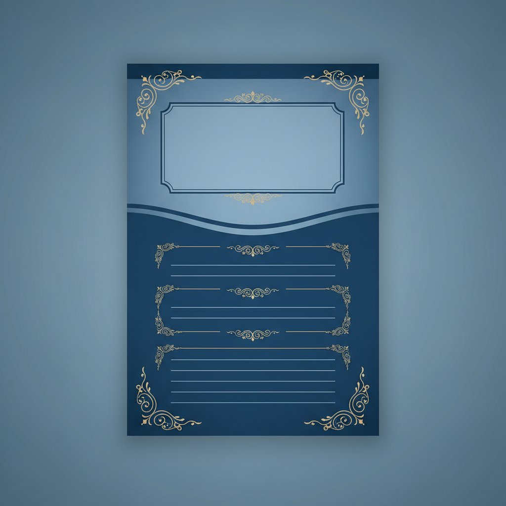 Plantilla Clásica Azul