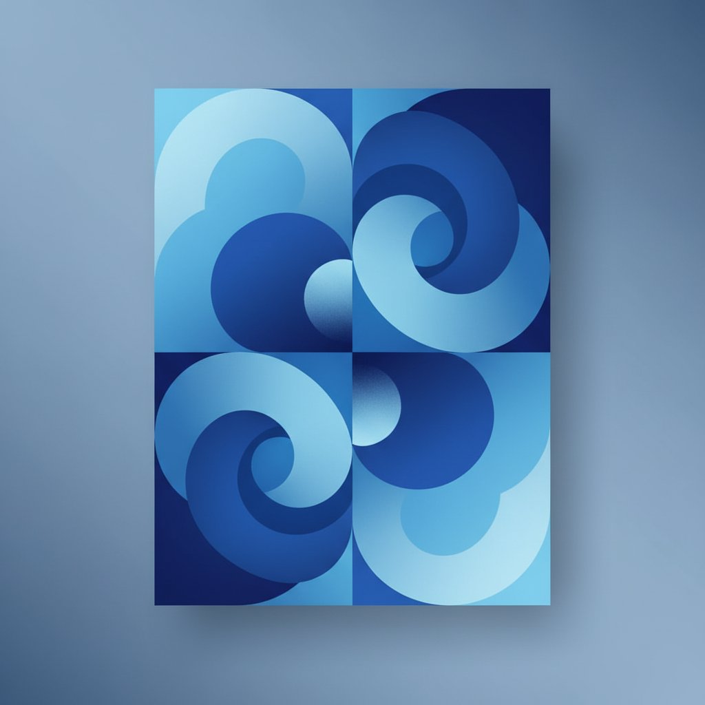 Diseño Minimalista Azul