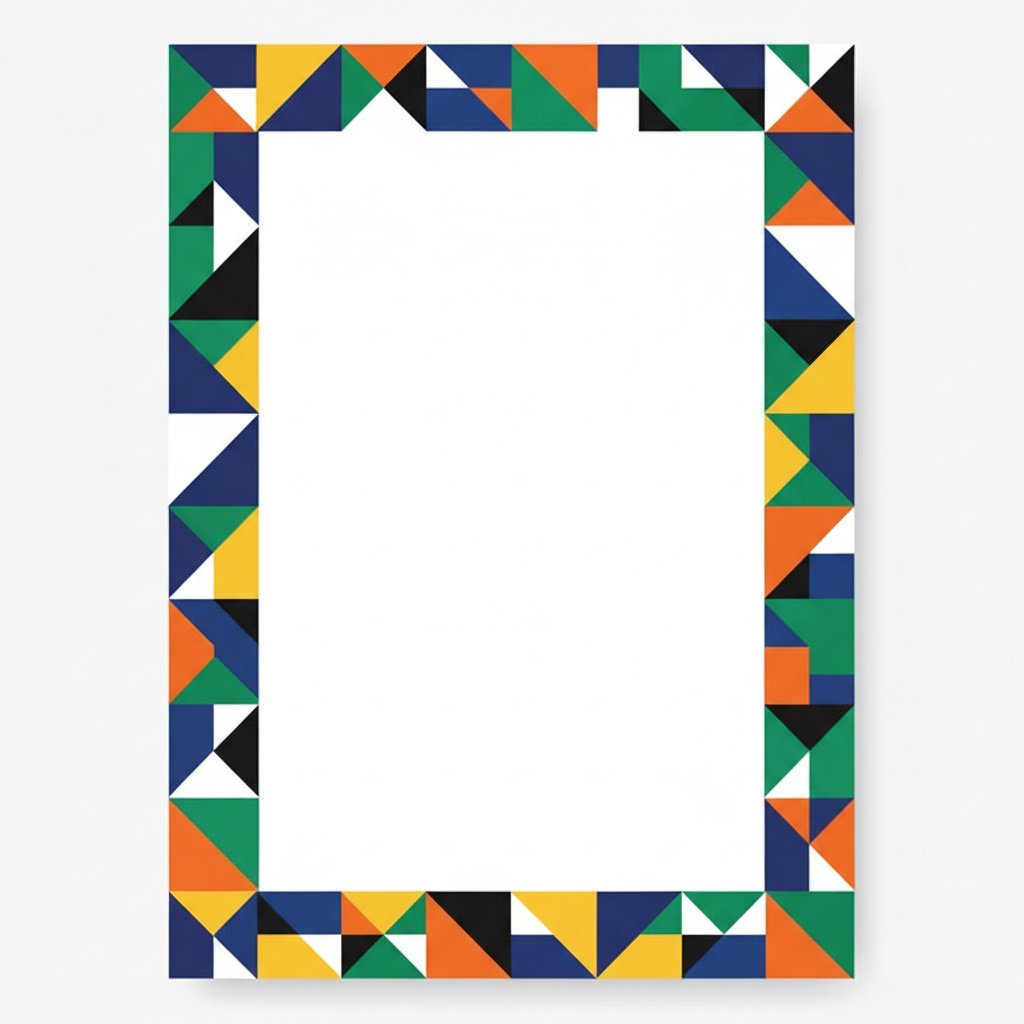 Borde Moderno Geométrico