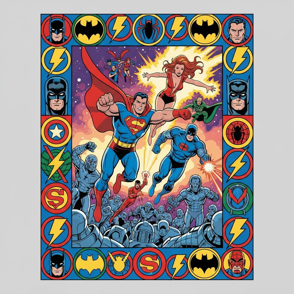 Borde de Superhéroes Clásico