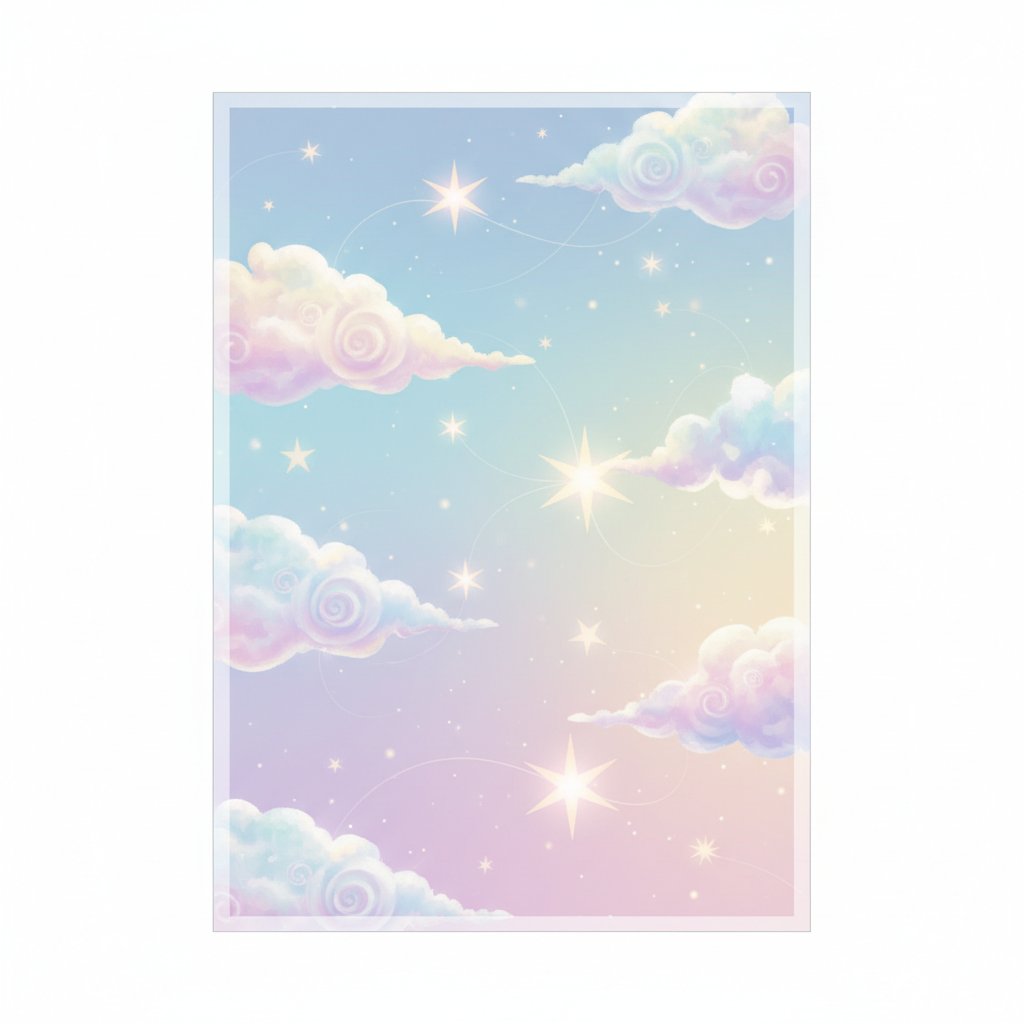 Borde de Estrellas y Nubes