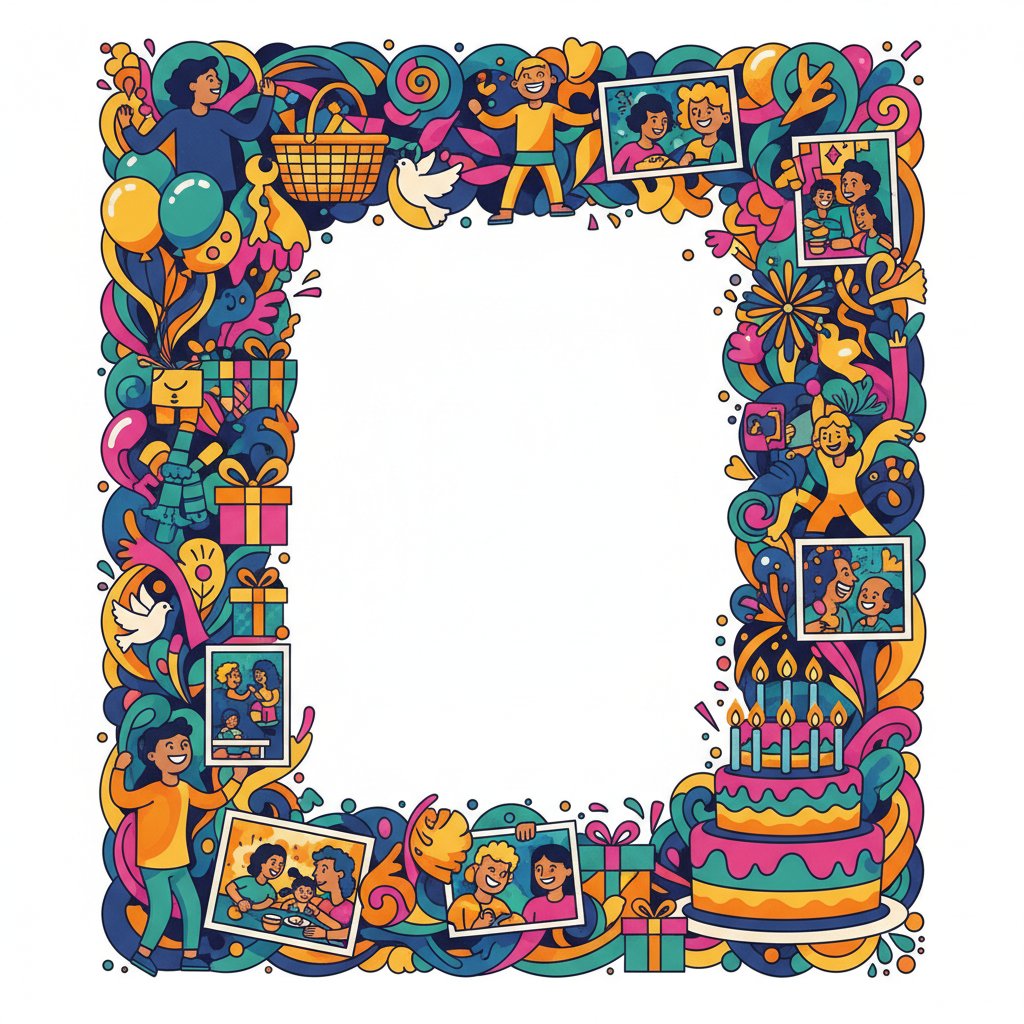 Fondo Colorido con Recuerdos