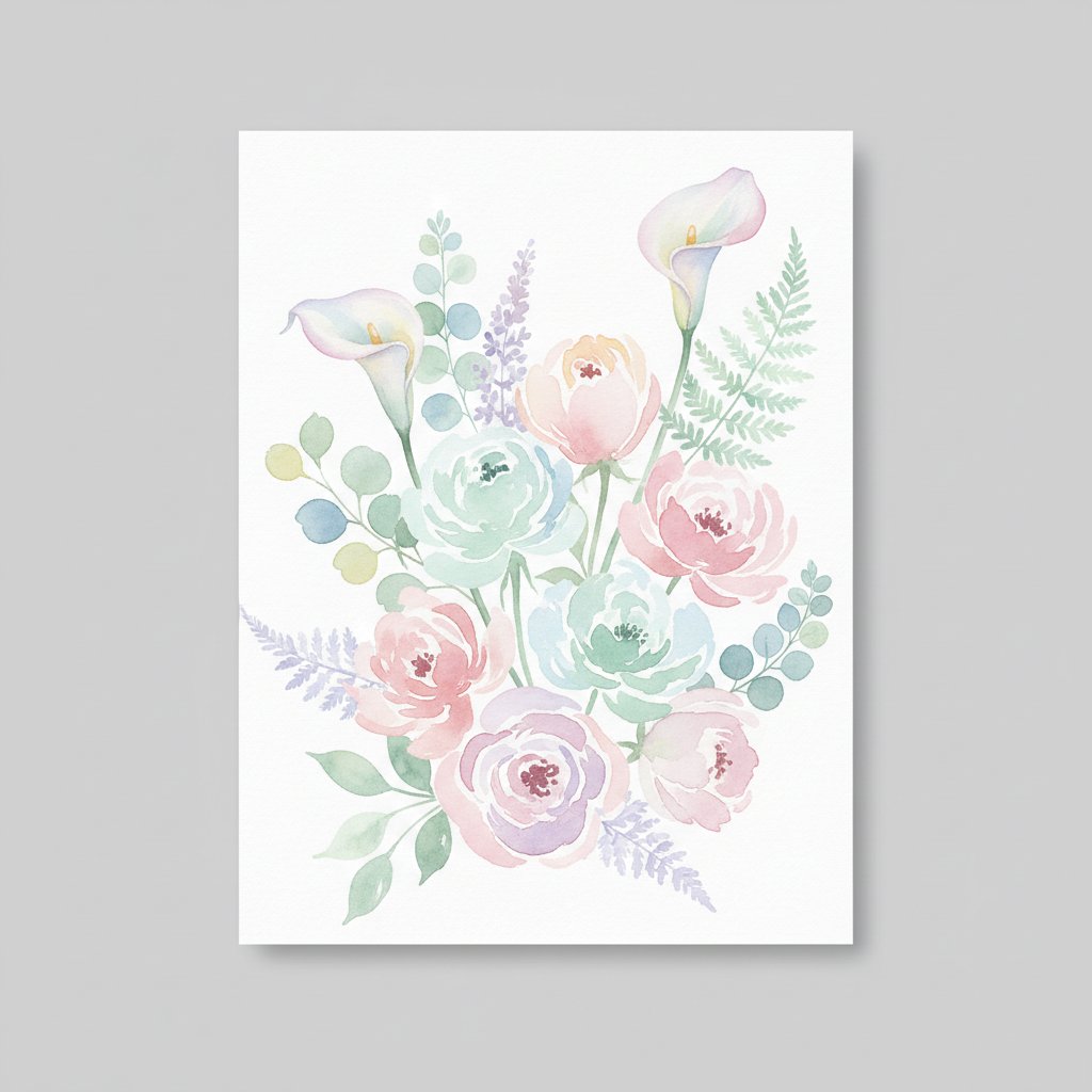 Postales Elegantes en Acuarela
