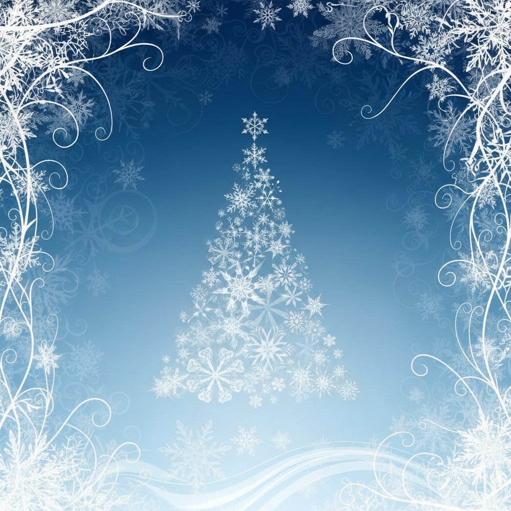 Diseño Tradicional con Copos de Nieve