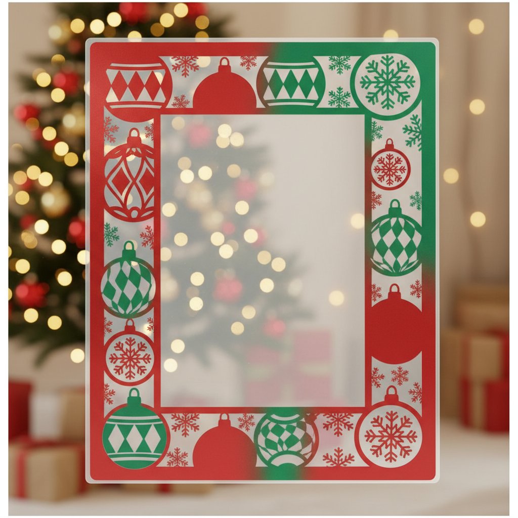 Diseño Festivo en Rojo y Verde