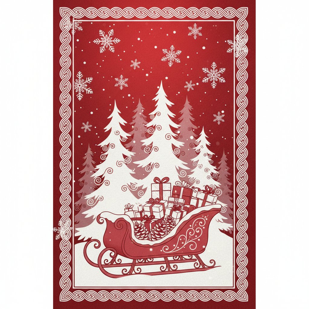 Trineo Clásico Rojo