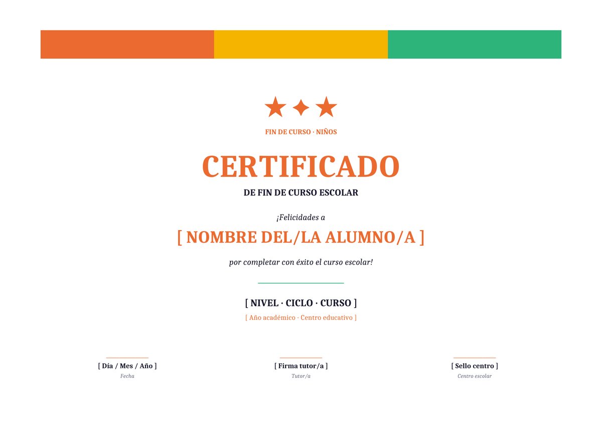 Plantilla Diploma fin de curso