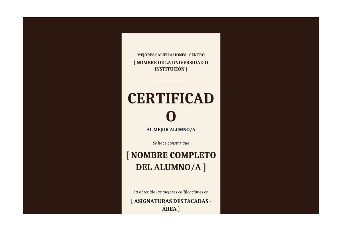 Plantilla Diploma mejores notas
