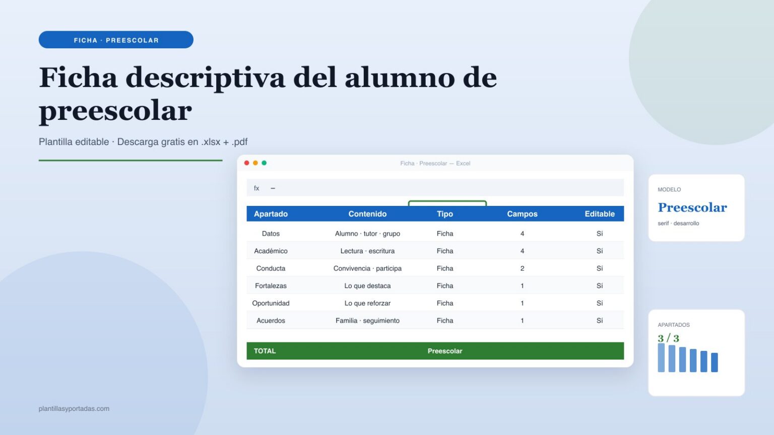Ficha Descriptiva del Alumno en Word — 6 Plantillas Gratis [2026 ...