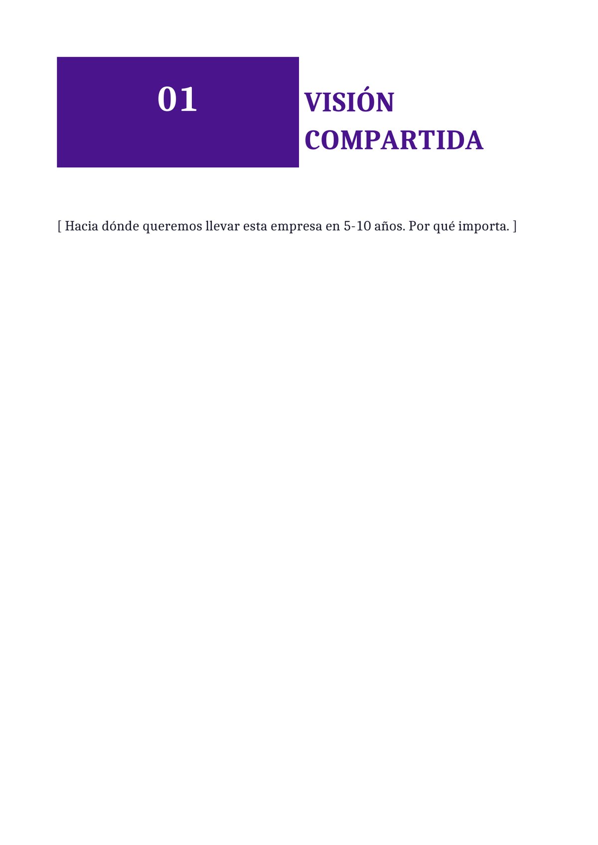 Plantilla Pitch deck co-founder (6 slides alineación)