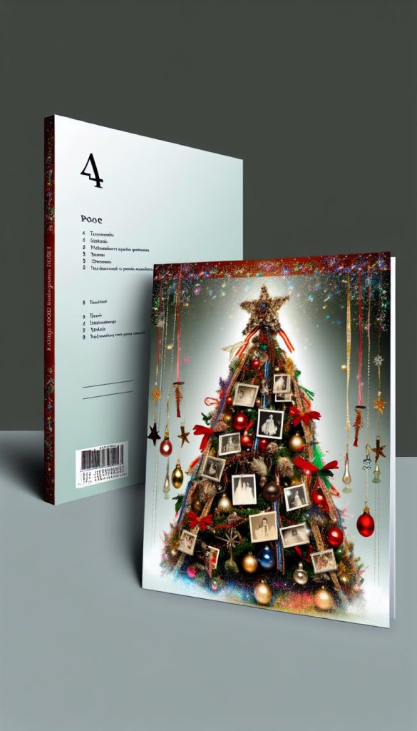 Plantilla de árbol de Navidad con fotos para decorar tu hogar