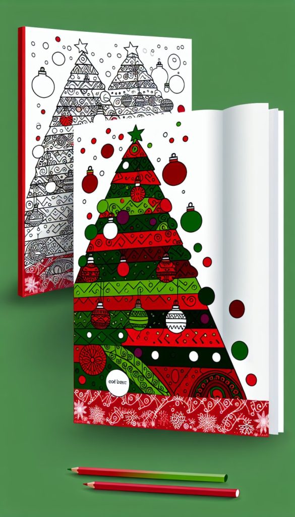 Plantilla de árbol de Navidad para colorear: Diversión creativa