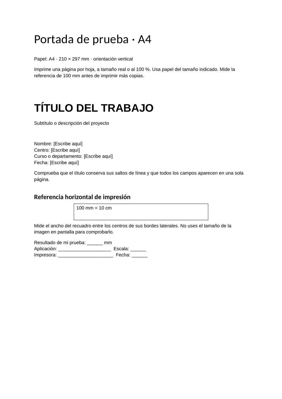 Portada de prueba · A4: vista previa de la plantilla