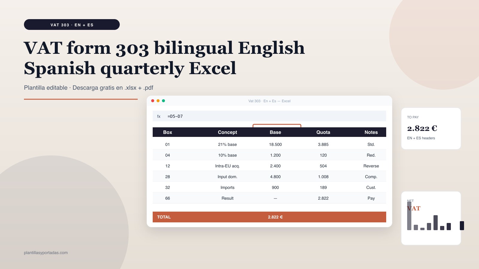 Plantilla VAT form 303 · bilingual EN + ES en Excel